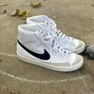 Nike Blazer White and Black High-Tops